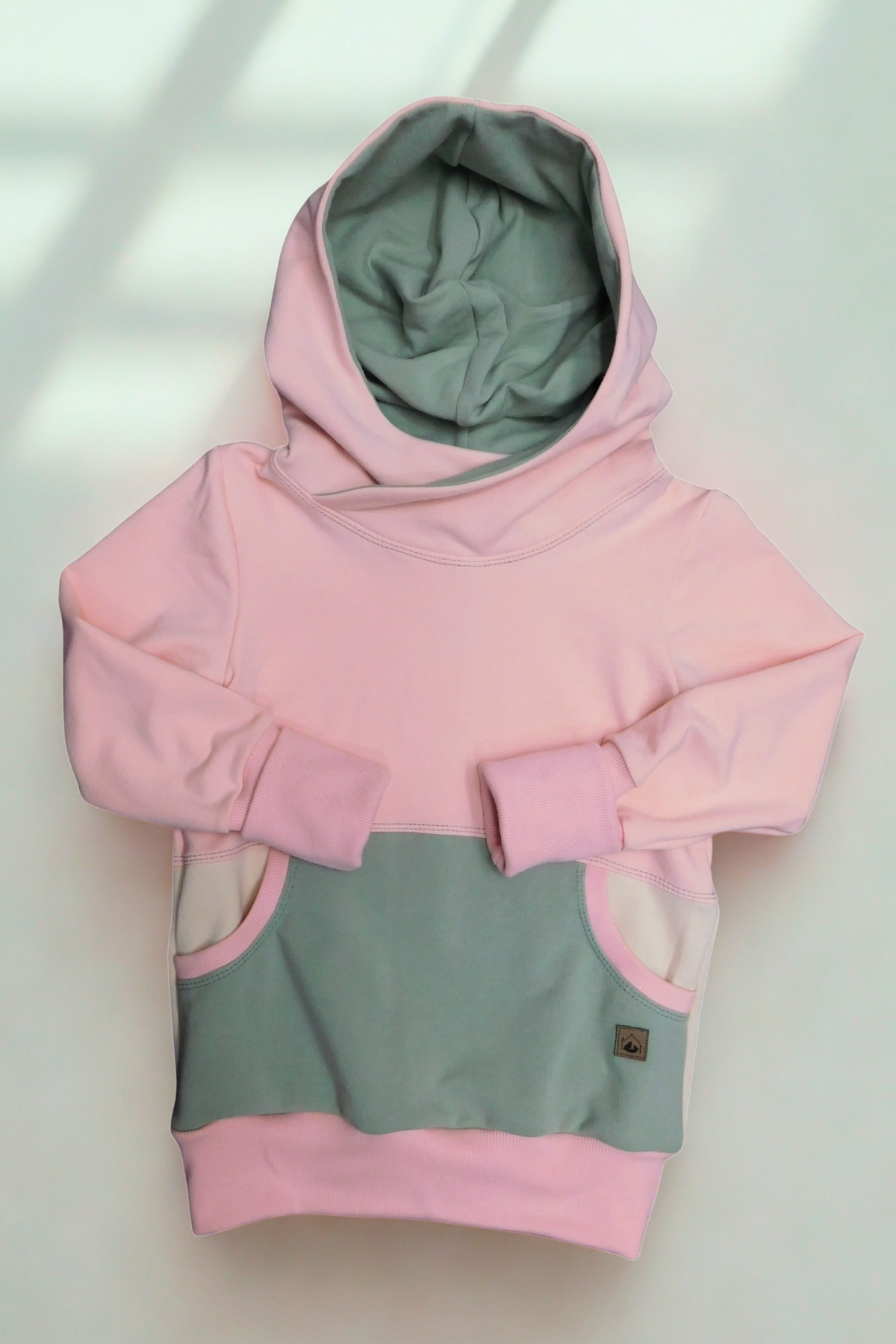 Grow With Me Hoodie | Handmade Organic Cotton Kids Clothing | Cozy, Sustainable Wear- Strawberry Shortcake- 4-7Y