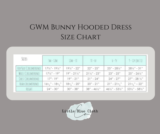GWM Bunny Hooded Dress- Custom