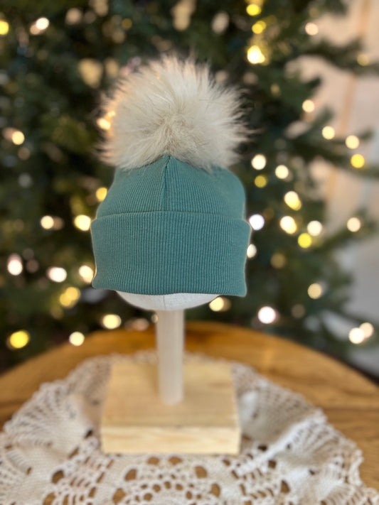 Iced Pine Beanie- Newborn