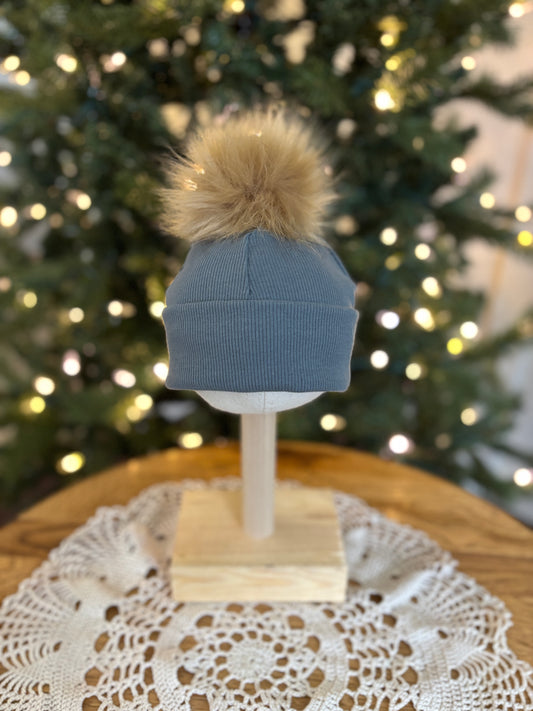 Snow Cloud Beanie- Newborn