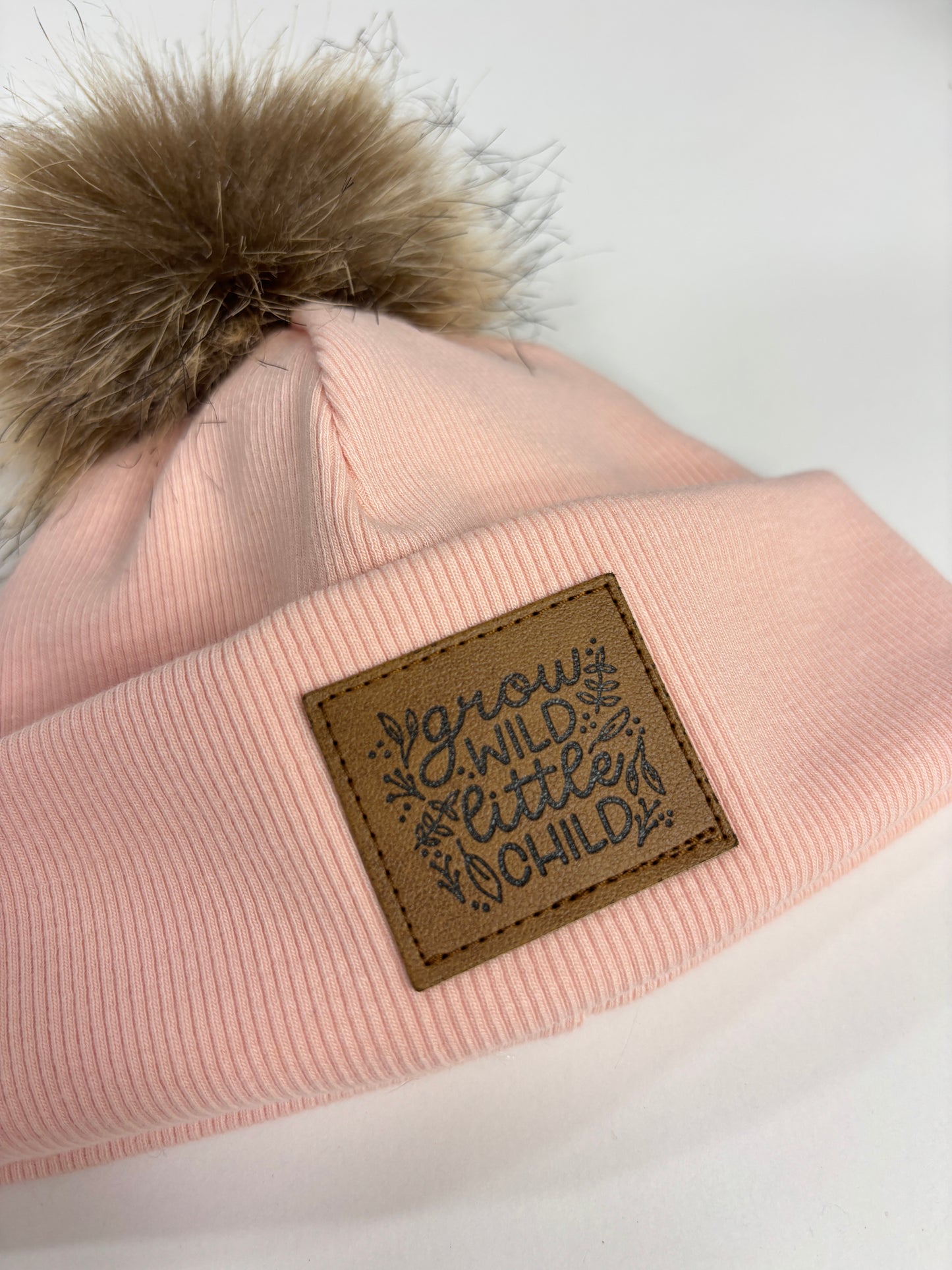 Grow Wild Little Child Pink Salt Beanie- Newborn