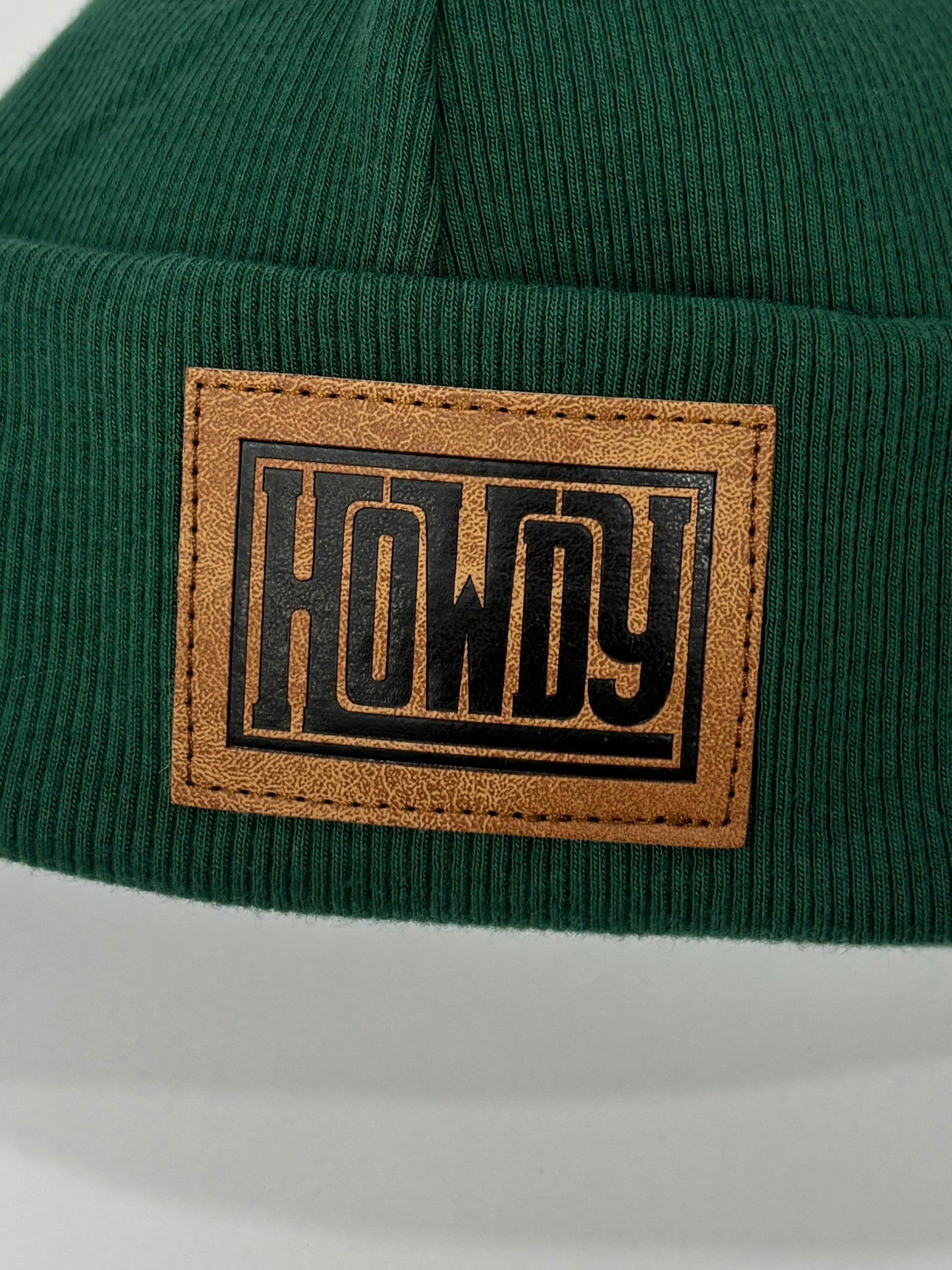 Howdy Evergreen Beanie- Newborn