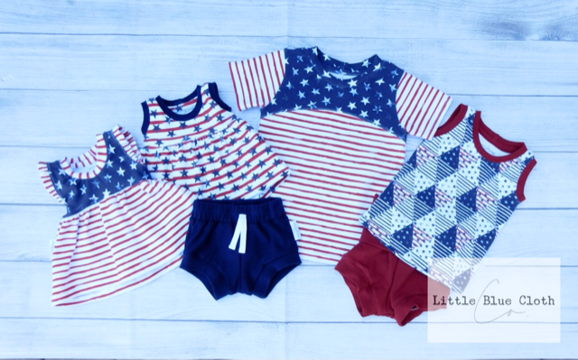 Old Glory Ruffle Peplum