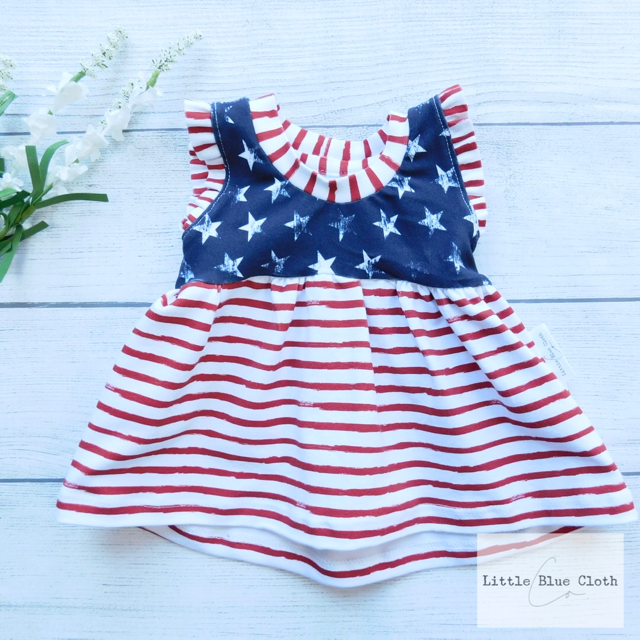 Old Glory Ruffle Peplum